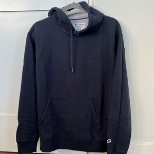 Champion Powerblend C Logo navy hoodie size M